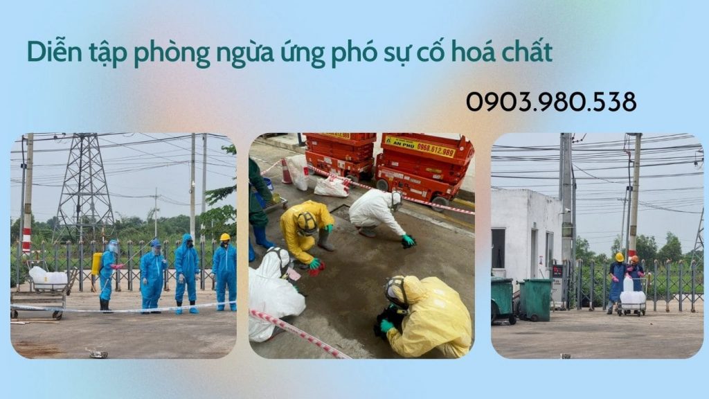 Diễn tập phòng ngừa ứng phó sự cố hoá chất