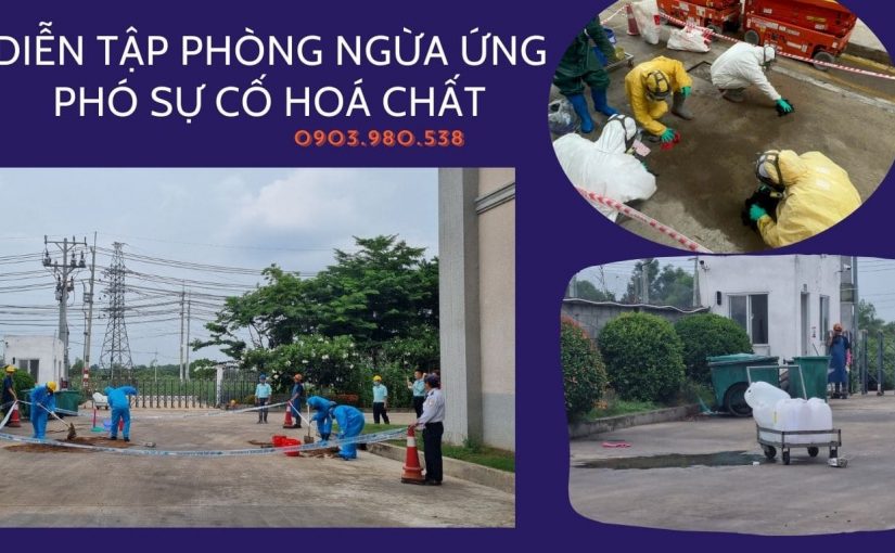 Diễn tập phòng ngừa ứng phó sự cố hoá chất